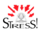 Stress icon showing negative impact 