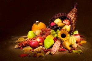 Thanksgiving cornucopia